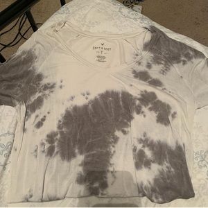 tie dye loose fitting shirt